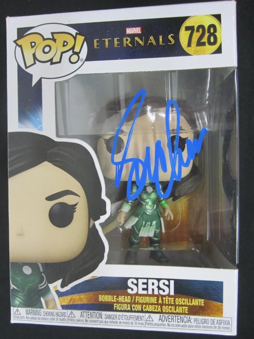 Gemma Chan signed Funko - POP: Marvel: Eternals - Sersi #728 w/COA